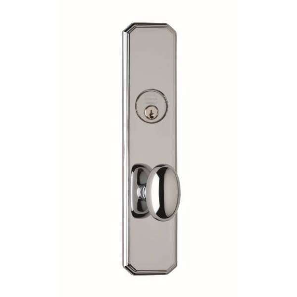 LH Panic Proof Entry 234BS Mort 432 Knob 11000 Plate Bright Chrome
