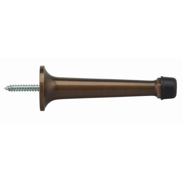 Solid Wall Door Stop Shaded Bronze 3-3/4"