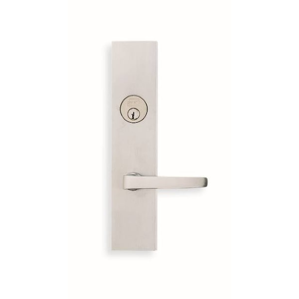 LH SGL CYL 212BS Mort Stainless 36 LVR 12000 Plate Satin Chrome