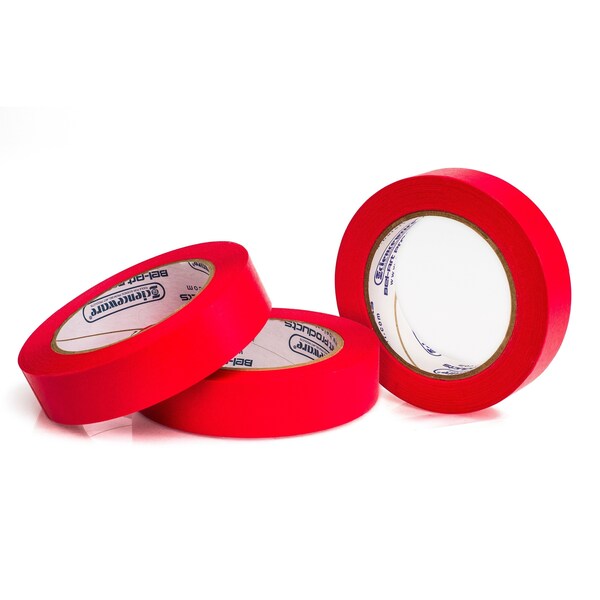 Write-On Label Tape- Red, 1" W x, PK3
