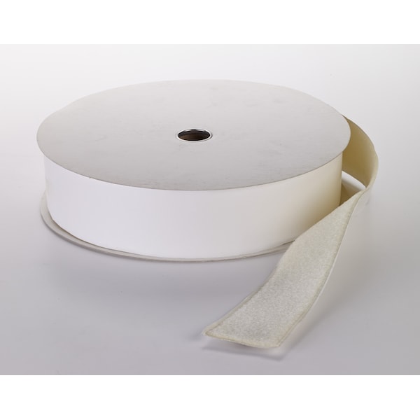 Reclosable Fastener, 25 yds, 4" W, White