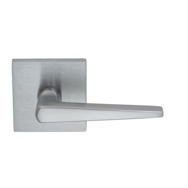 Lever Square Rose Pass 2-3/8" BS T 1-3/8" Door Satin Chrome 171
