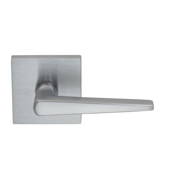 Lever with Square Rose Single Dummy Satin Chrome 171