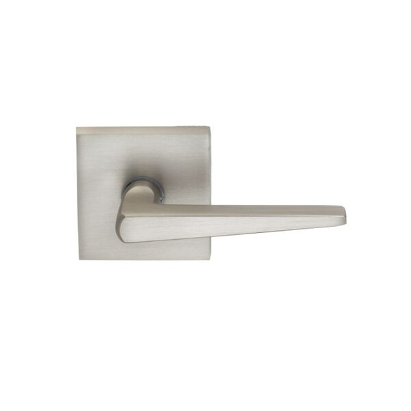 Lever Square Rose Priv 2-3/4" BS T 1-3/8" Door Satin Nickel 171
