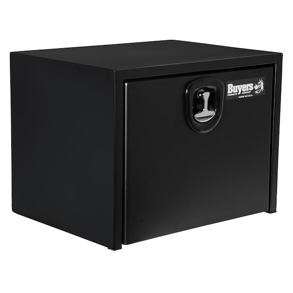 24x24x30 Inch Textured Matte Black Steel Underbody Truck Box with 3-Point Latch