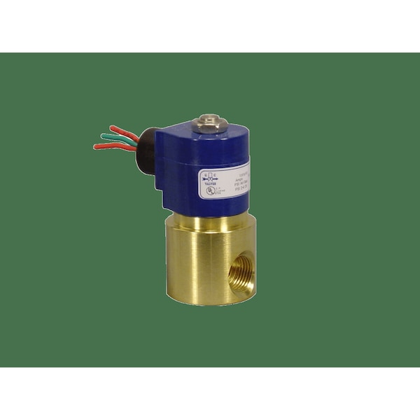 Valve 1/4"N/C 120V 0/300N. Brass Vlv.