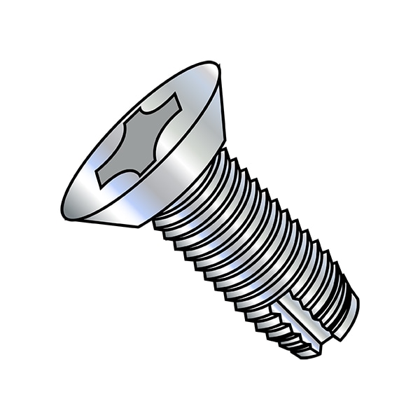 Anchor Screws, 1/4-20x5/8, Phil F, PK2000, Zinc Plated Flat Head 2000 PK