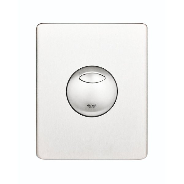 Skate Wall Plate, Dual Flush Stainless