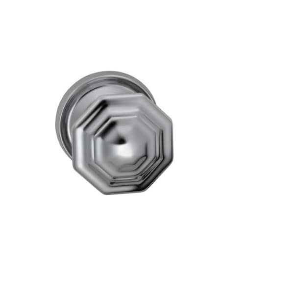 Knob 2-3/16" Rose Pass 2-3/8" BS T 1-3/8" Doors Bright Chrome 201