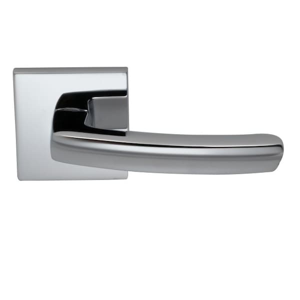 Square Rose Priv 2-3/8" BS T 1-3/8" Doors Bright Chrome 226 Lever