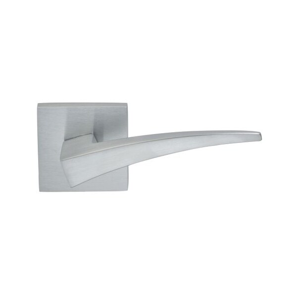 Square Rose Priv 2-3/4" BS T 1-3/8" Doors Satin Chrome 227 Lever