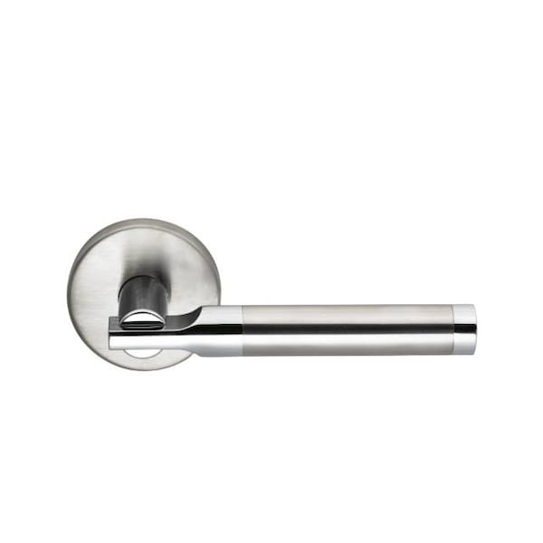 Stainless Lever Pass 2-3/8" BS Full Lip 1-3/8" Doors Satin SS 23