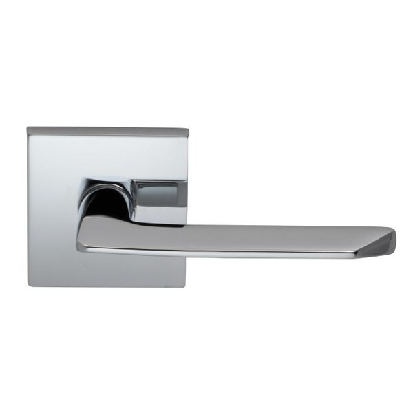 Lever Square Rose Pass 2-3/4" BS T 1-3/8" Doors Bright Chrome 237