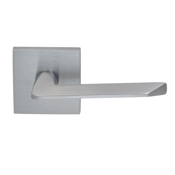 LVR Square Rose Pass 2-3/8" BS Full Lip 1-3/8" Doors Satin Chrome 237