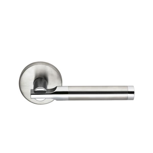 Stainless Lever Priv 2-3/8" BS Full Lip 1-3/8" Doors Satin SS 23