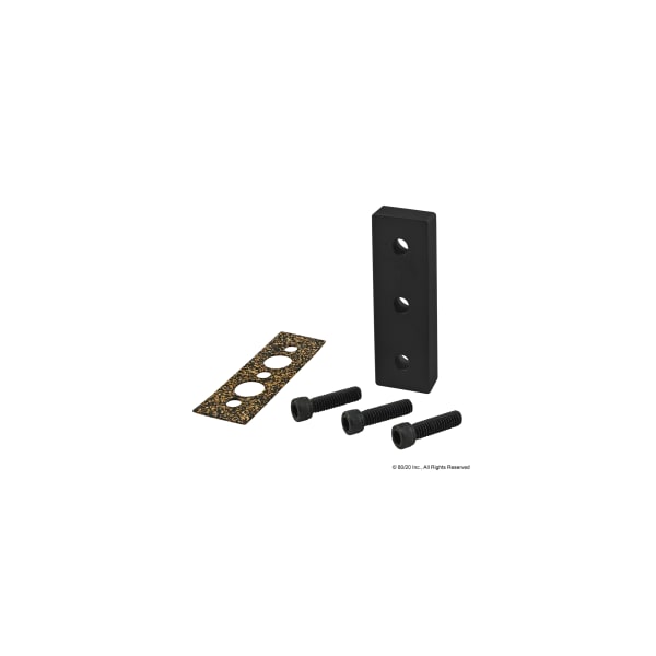 Blk 1" X 3" Blank Pressure Manifold Plt