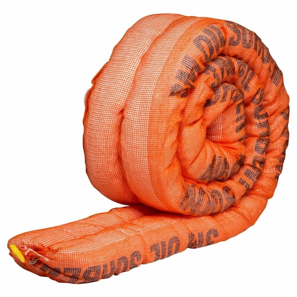 Sorbent Boom, 36.8 Gal. (US), Oil, Orange