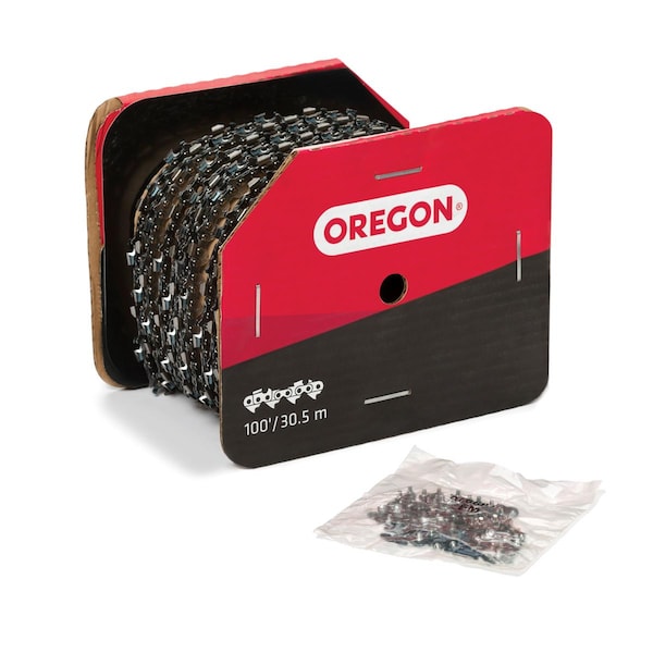 Chisel Chain, 3/8" Pitch, .063" Gauge, Bulk Chain, 100-Ft. Reel