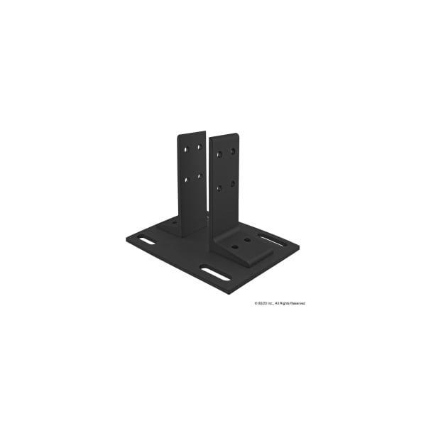 Black 25-5050 Floor Mount Base Plate