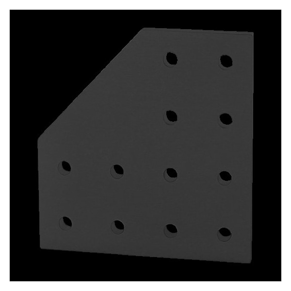 Black 25 S 12 Hole 90 Deg Joining Plate