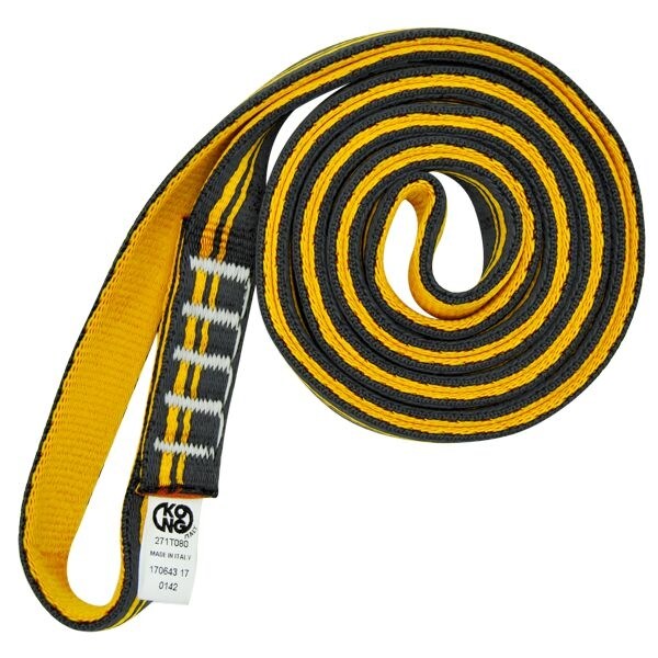 Aro Sling Tubular, Black, Yellow Length 150cm