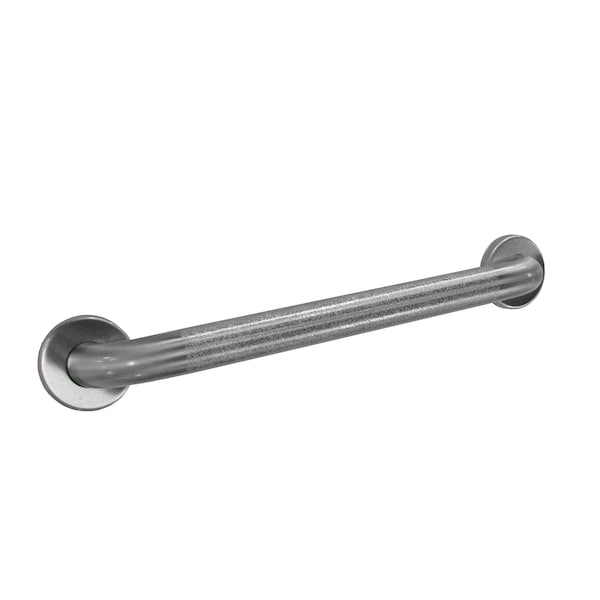 Peened Straight Grab Bar, Peened, 1-1/2" dia., 27-1/8" L, Stainless Steel, Satin
