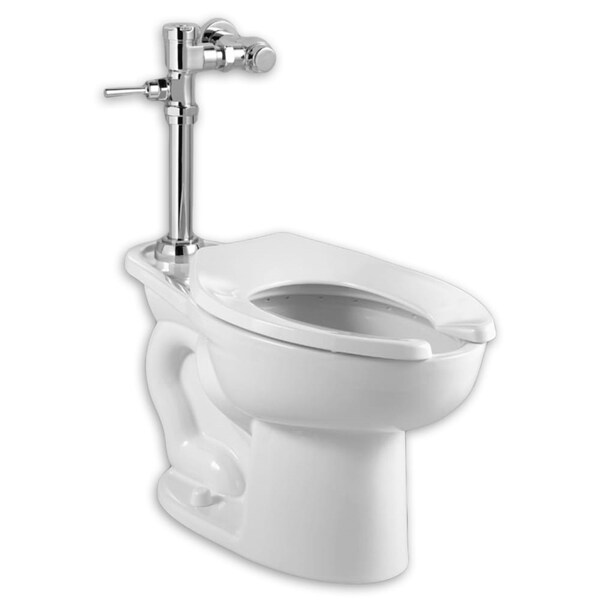 Madera Ec Ada-1.6 Man Fv Systm, 1.6 gpf, Flushometer, Floor Mount, Elongated, White