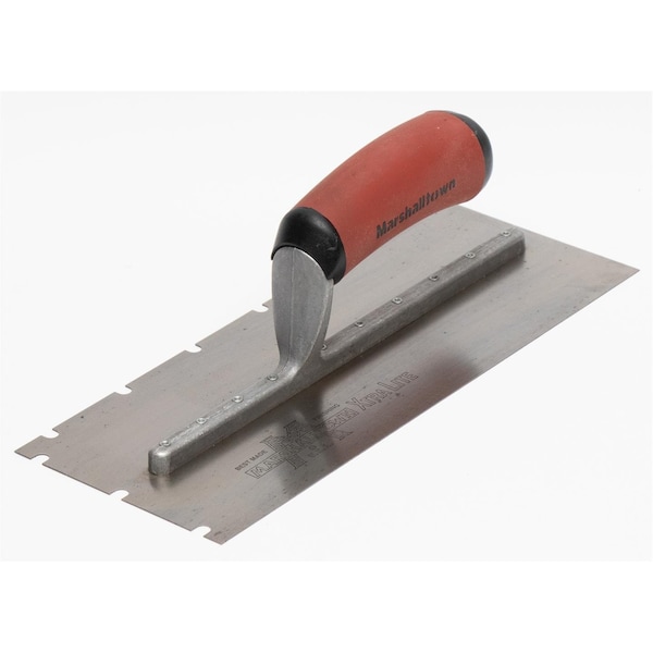 Notched Trowel, SS, 1/4" x 1/4" x 1-1/2"