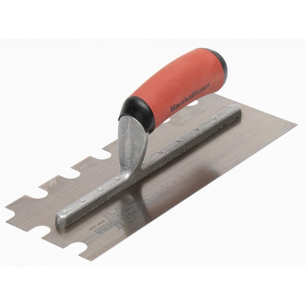 Notched Trowel, SS, 5/8" x 5/8" x 1"