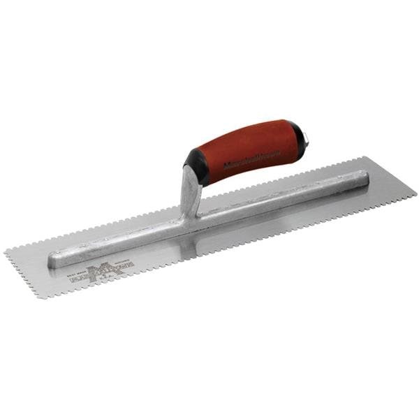 Notched Trowel, 3-Side, 1/8" x1/8"x1/8"