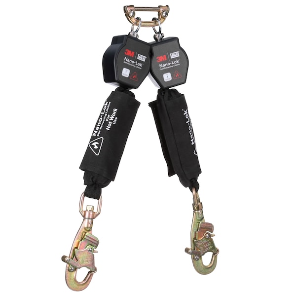 DBI-SALA Self-Retracting Lifeline, 6 ft. Length, Snap Hook, Steel, 2 Leg(s), 420 lb Weight Capacity