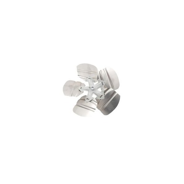 Fan Blade, 16"Dia, 34Deg, 1/2" Cw, 5Bld Fan