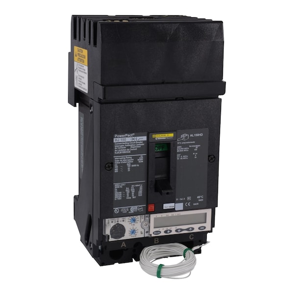 Molded Case Circuit Breaker, POWERPACT H Series, 150A, 3 Pole, 600V AC, 100kA at 240V AC
