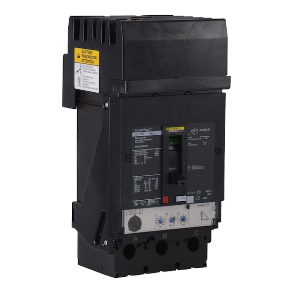 Molded Case Circuit Breaker, POWERPACT J Series, 250A, 3 Pole, 277/480V AC, 65kA at 240V AC