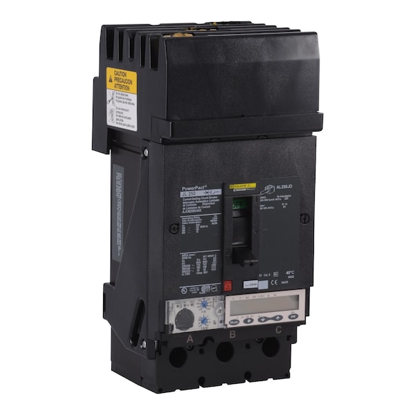 Molded Case Circuit Breaker, POWERPACT J Series, 250A, 3 Pole, 600V AC, 125kA at 240V AC