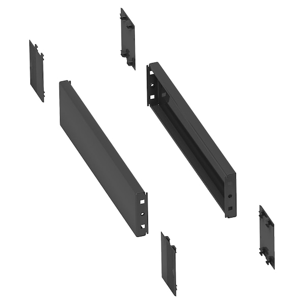 Side panels for the plinth, PanelSeT SFN, Spacial SF, for electrical enclosure  D800mm, set of 2, H100mm
