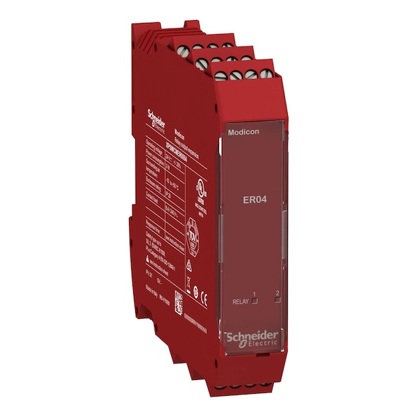 Expansion module, Modicon MCM, 4 safety relay outputs, screw