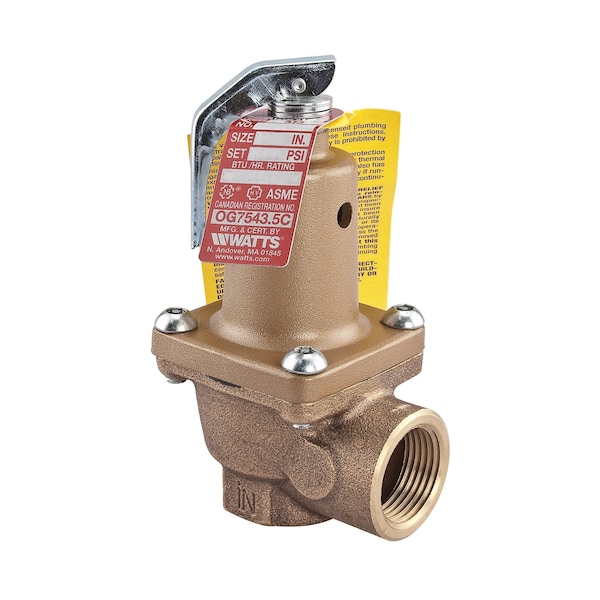 Pressure Relief Valve, 125, 3/4"
