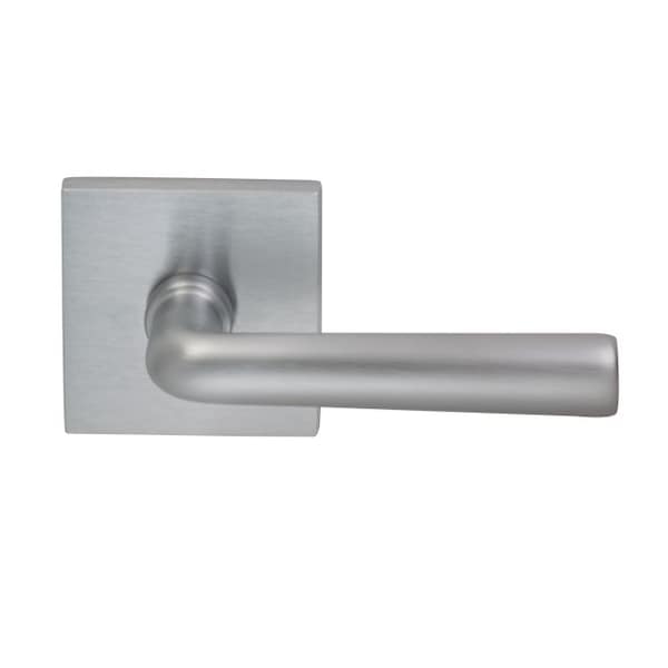 Lever Square Rose Priv 2-3/8" BS T 1-3/8" Doors Satin Chrome 368
