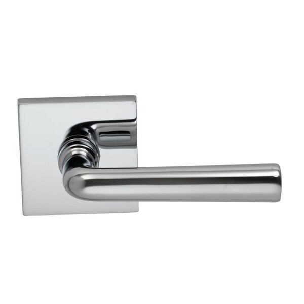 Lever with Square Rose Single Dummy Bright Chrome 368