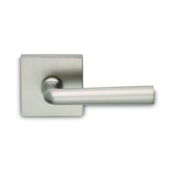 Lever Square Rose Pass 2-3/4" BS T 1-3/4" Doors Satin Nickel 368
