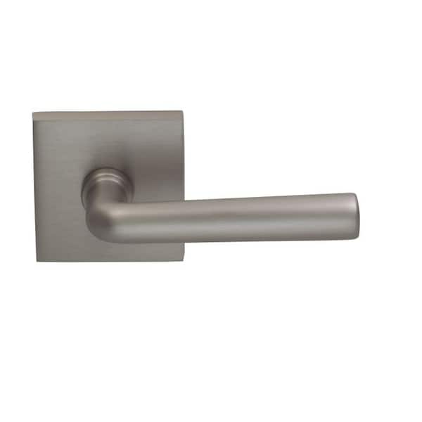 Lever Square Rose Priv 2-3/4" BS T 1-3/4" Doors Satin Nickel 368