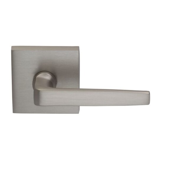 Lever Square Rose Priv 2-3/4" BS T 1-3/8" Door Satin Nickel 36