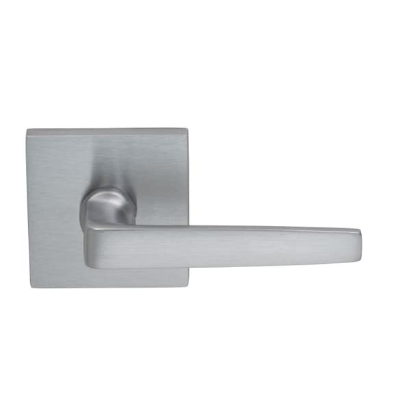 Lever Square Rose Priv 2-3/8" BS Full Lip 1-3/8" Door Satin Chrome 36