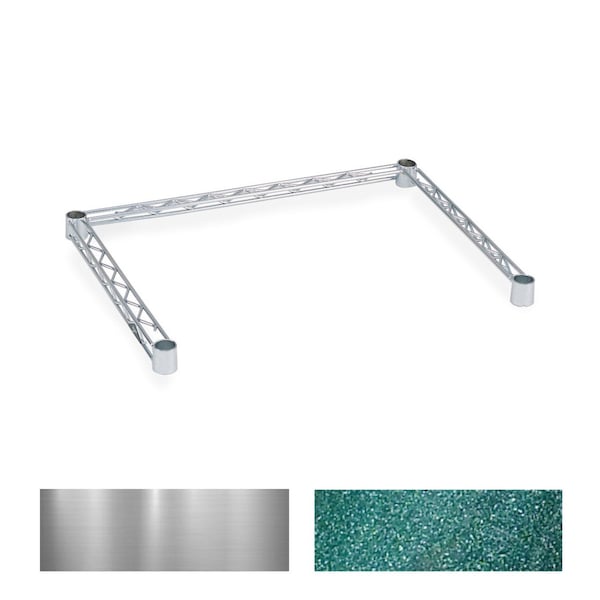 Snake Frame, 3 Sided, Chrome, 24X30, Ea