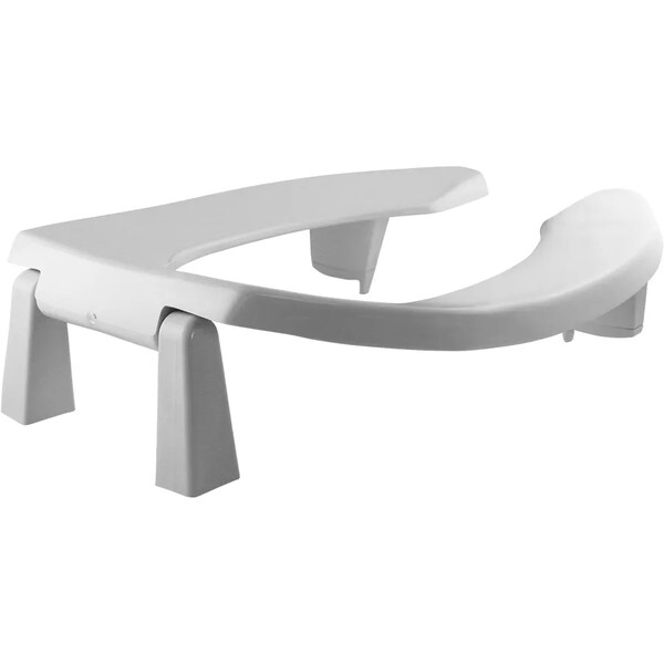 Elg Oflc Sta 3Lft Pl White Without Cover, Plastic, Elongated, White
