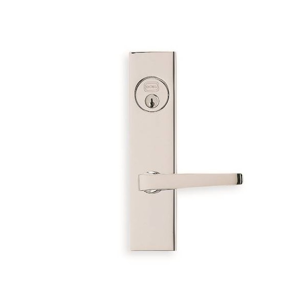 LH 36 LVR 4000 Plate DBL CYL 2-1/2" Backset Mortise Lock Bright Chrome