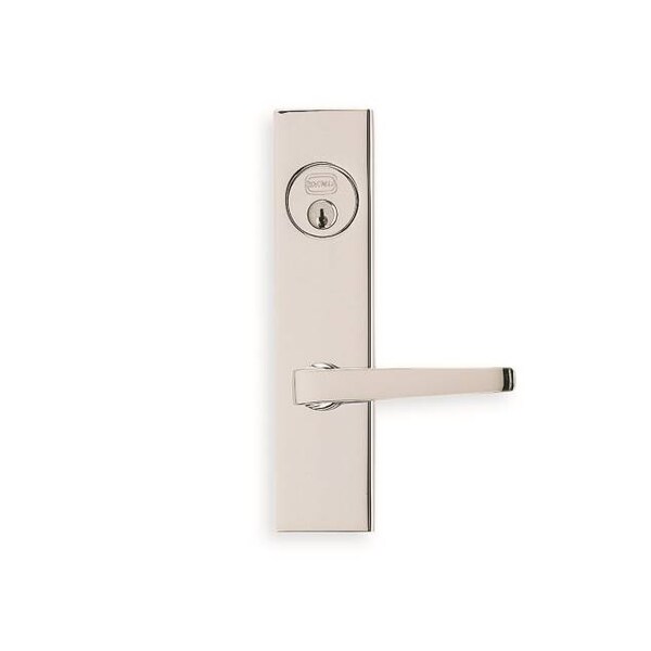 RH 36 LVR 4000 Plate DBL CYL 2-1/2" Backset Mortise Lock Bright Chrome