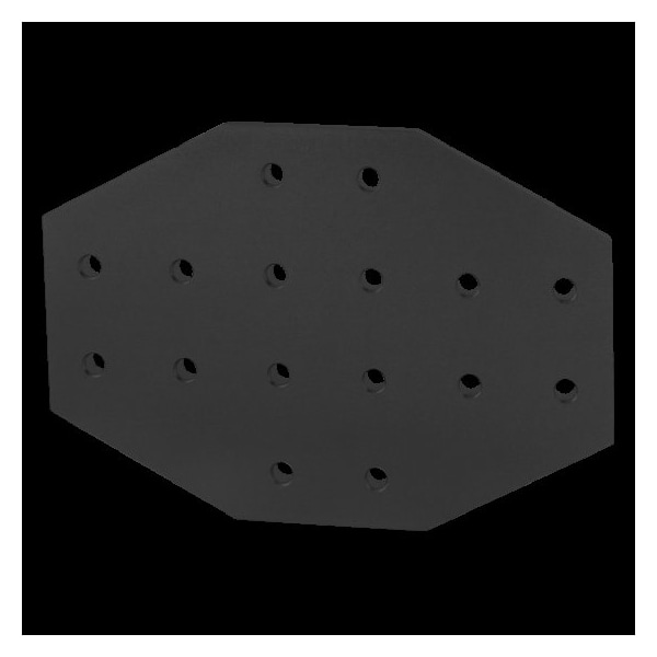Black 40 S 16 Hole Cross Joining Plate