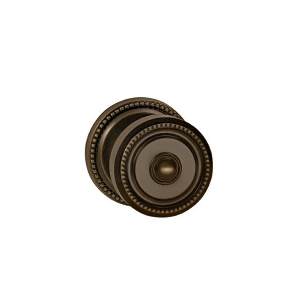 Knob 2-5/8" Rose Priv 238BS Full Lip 1-3/8" Doors Shaded Bronze 430
